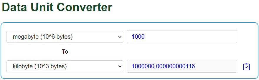 Data Unit Converter - UScalculator.com