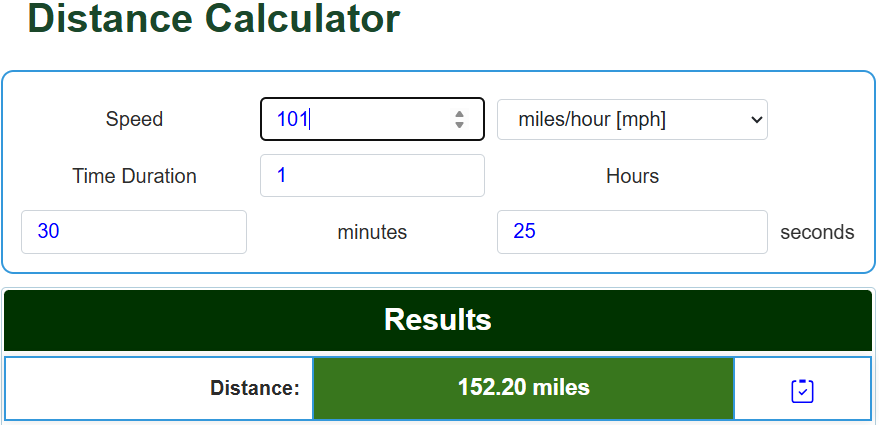 Distance Calculator - UScalculator.com