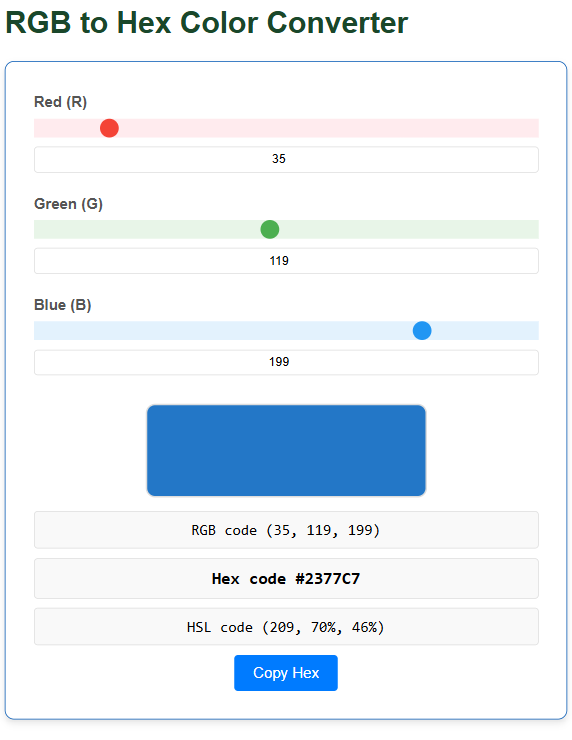RGB to Hex Color Converter - UScalculator.com
