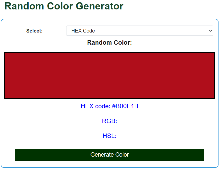 Random Color Generator - UScalculator.com